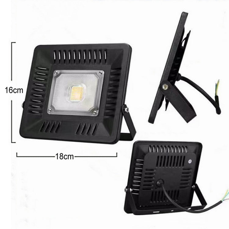30W Waterproof 3000K Warm White Light LED Floodlight Lamp, Luminous Flux: > 2400LM, PF > 0.9, RA > 80, AC 90-140V - Floodlights by PMC Jewellery | Online Shopping South Africa | PMC Jewellery | Buy Now Pay Later Mobicred