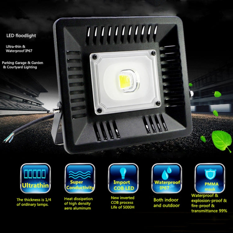 30W Waterproof 3000K Warm White Light LED Floodlight Lamp, Luminous Flux: > 2400LM, PF > 0.9, RA > 80, AC 90-140V - Floodlights by PMC Jewellery | Online Shopping South Africa | PMC Jewellery | Buy Now Pay Later Mobicred