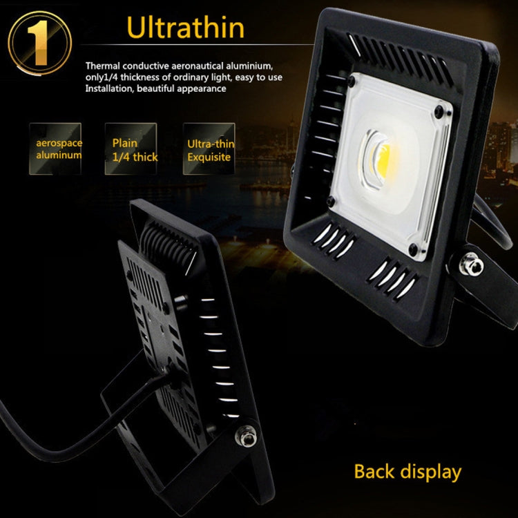 30W Waterproof 3000K Warm White Light LED Floodlight Lamp, Luminous Flux: > 2400LM, PF > 0.9, RA > 80, AC 90-140V - Floodlights by PMC Jewellery | Online Shopping South Africa | PMC Jewellery | Buy Now Pay Later Mobicred