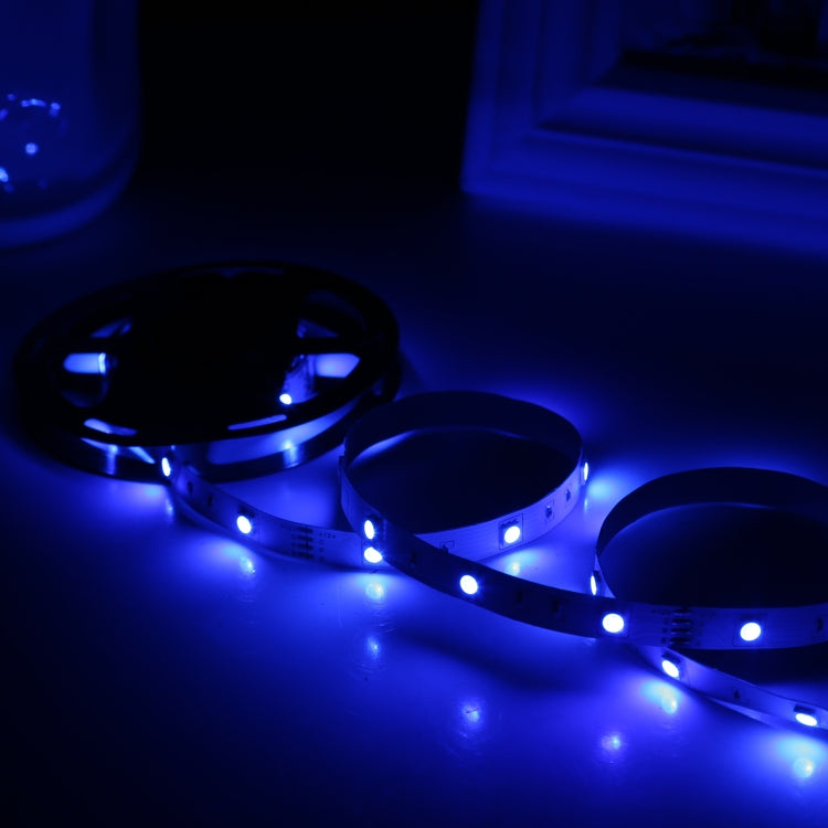 Bare Board 5050 SMD RGB LED Rope Light, 30 LED/m, Length: 2m, 12V 2A 100-240V, with 24-key Remote Control(EU Plug) - free shipping - PMC TechLife - Order now!