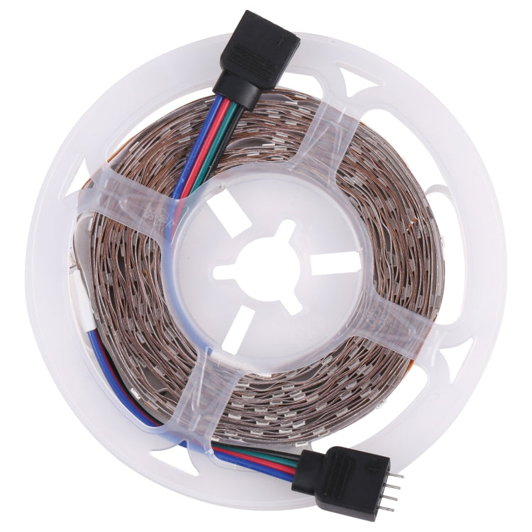 Bare Board 2835 SMD RGB LED Rope Light, 60 LED/m, Length: 5m, 12V 2A 100-240V, with 24-key Remote Control(UK Plug) - free shipping - PMC TechLife - Order now!