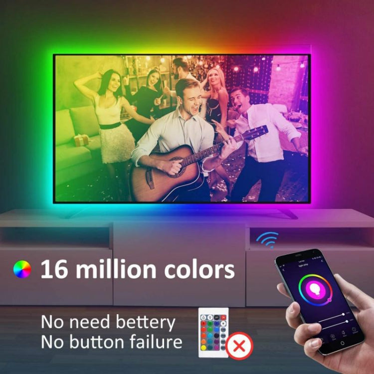 Smart Bluetooth APP Control Bare Board 2835 SMD RGB LED Rope Light, 60 LED/m, Length: 5m, 12V 2A 100-240V(UK Plug) - Bare Board Light by PMC TechLife | Online Shopping South Africa | PMC TechLife | Buy Now Pay Later Mobicred