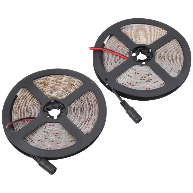 2pcs Bare Board 2835 SMD Dimmable White Light / Warm Light LED Rope Light, 60 LED/m, Length: 5m, 12V 2A 100-240V(EU Plug) - Bare Board Light by PMC TechLife | Online Shopping South Africa | PMC TechLife | Buy Now Pay Later Mobicred