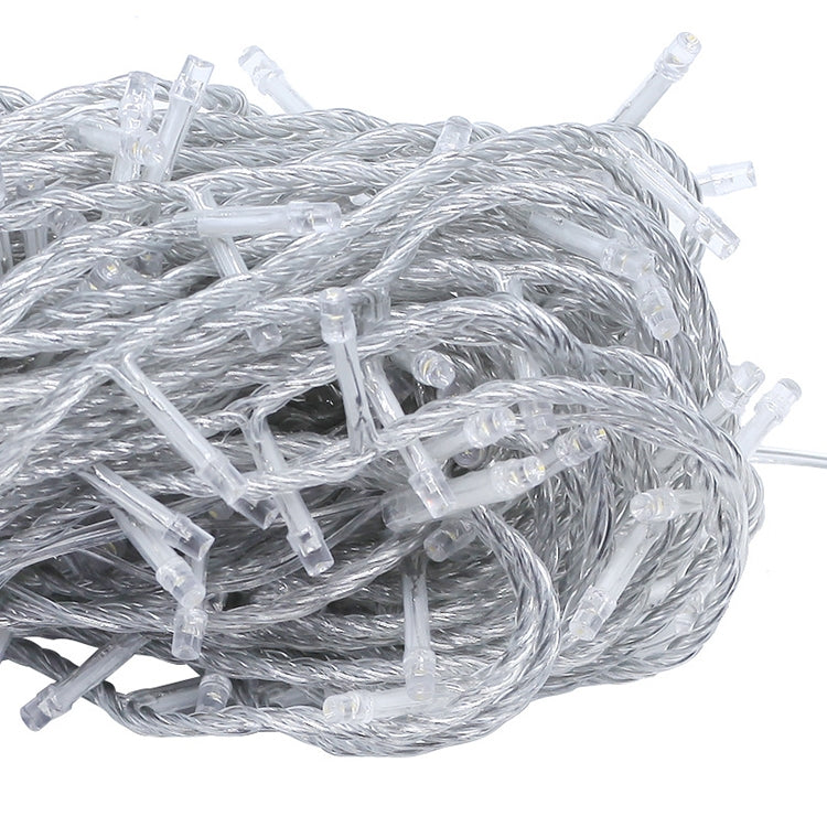 UL588 10m IP43 Waterproof LED Curtain Light, 100 LEDs Fairy String Decorative Light with End Joint & 8 Model Functions, US Plug (White Light) - Holiday Lights by PMc TechLife | Online Shopping South Africa | PMc TechLife | Buy Now Pay Later Mobicred