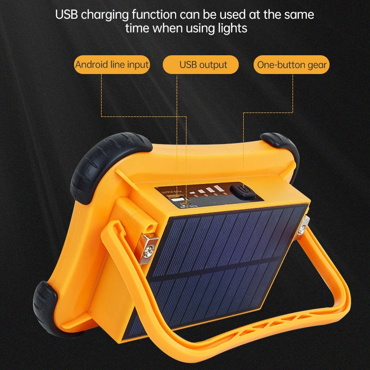 50W 32 LEDs Solar Portable Camping Light Magnetic Lighting Emergency Light with Four Levels of Brightness & Power Bank & Battery Indicator - Camping Lighting by PMc TechLife | Online Shopping South Africa | PMc TechLife | Buy Now Pay Later Mobicred