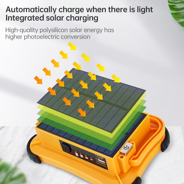 50W 32 LEDs Solar Portable Camping Light Magnetic Lighting Emergency Light with Four Levels of Brightness & Power Bank & Battery Indicator - Camping Lighting by PMc TechLife | Online Shopping South Africa | PMc TechLife | Buy Now Pay Later Mobicred