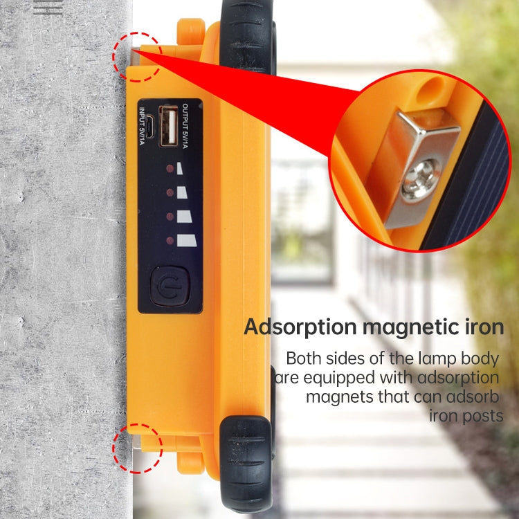50W 32 LEDs Solar Portable Camping Light Magnetic Lighting Emergency Light with Four Levels of Brightness & Power Bank & Battery Indicator - Camping Lighting by PMc TechLife | Online Shopping South Africa | PMc TechLife | Buy Now Pay Later Mobicred