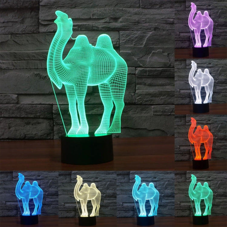 Camel Style 3D Touch Switch Control LED Light , 7 Color Discoloration Creative Visual Stereo Lamp Desk Lamp Night Light - Novelty Lighting by PMC TechLife | Online Shopping South Africa | PMC TechLife | Buy Now Pay Later Mobicred