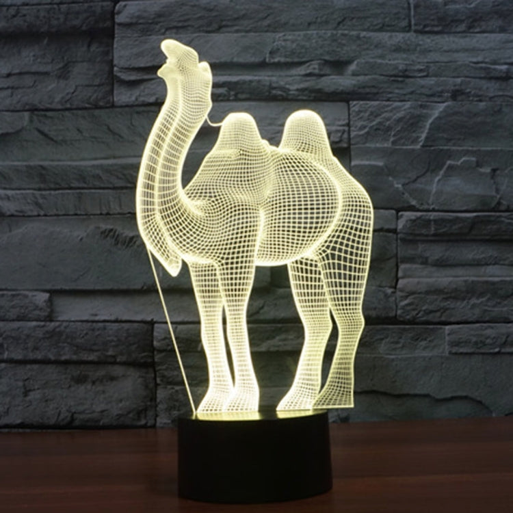 Camel Style 3D Touch Switch Control LED Light , 7 Color Discoloration Creative Visual Stereo Lamp Desk Lamp Night Light - Novelty Lighting by PMC TechLife | Online Shopping South Africa | PMC TechLife | Buy Now Pay Later Mobicred
