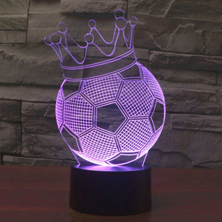 Football Crown Style 3D Touch Switch Control LED Light , 7 Color Discoloration Creative Visual Stereo Lamp Desk Lamp Night Light - Novelty Lighting by PMC TechLife | Online Shopping South Africa | PMC TechLife | Buy Now Pay Later Mobicred