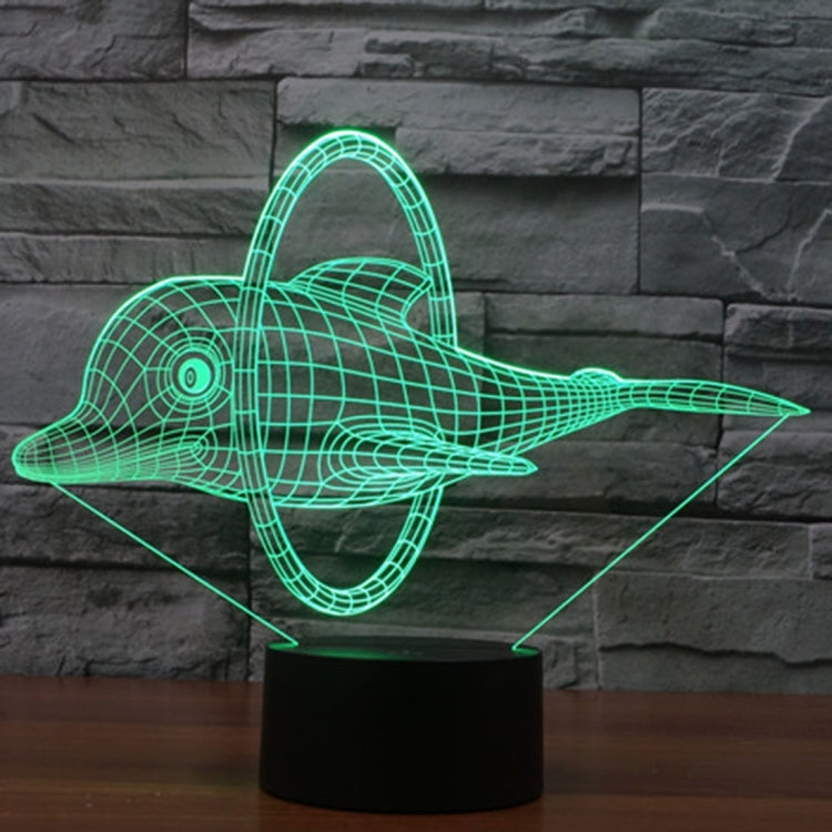 Dolphin Jump Style 3D Touch Switch Control LED Light , 7 Color Discoloration Creative Visual Stereo Lamp Desk Lamp Night Light - free shipping - PMC TechLife - Order now!