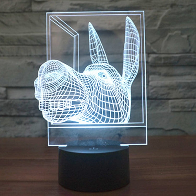 Donkey Shape 3D Touch Switch Control LED Light , 7 Colour Discoloration Creative Visual Stereo Lamp Desk Lamp Night Light - free shipping - PMC TechLife - Order now!