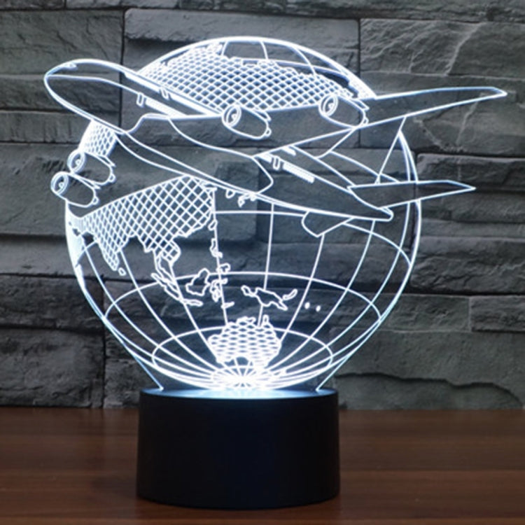Fly out of Asia Style 3D Touch Switch Control LED Light , 7 Colour Discoloration Creative Visual Stereo Lamp Desk Lamp Night Light - Novelty Lighting by PMC TechLife | Online Shopping South Africa | PMC TechLife | Buy Now Pay Later Mobicred