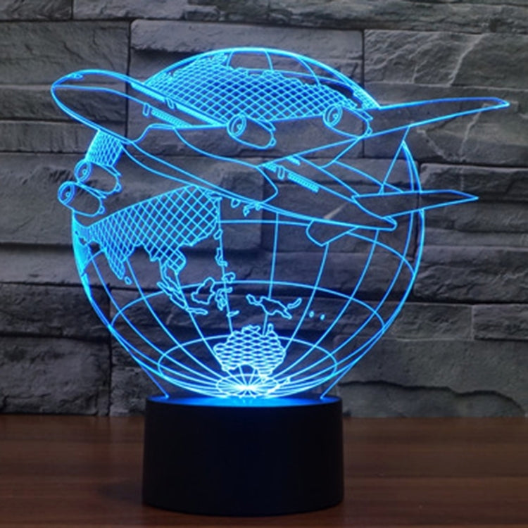 Fly out of Asia Style 3D Touch Switch Control LED Light , 7 Colour Discoloration Creative Visual Stereo Lamp Desk Lamp Night Light - Novelty Lighting by PMC TechLife | Online Shopping South Africa | PMC TechLife | Buy Now Pay Later Mobicred