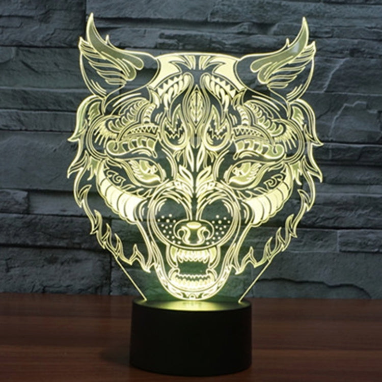 Leopard Shape 3D Touch Switch Control LED Light , 7 Colour Discoloration Creative Visual Stereo Lamp Desk Lamp Night Light - Novelty Lighting by PMC TechLife | Online Shopping South Africa | PMC TechLife | Buy Now Pay Later Mobicred
