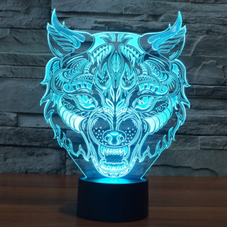 Leopard Shape 3D Touch Switch Control LED Light , 7 Colour Discoloration Creative Visual Stereo Lamp Desk Lamp Night Light - Novelty Lighting by PMC TechLife | Online Shopping South Africa | PMC TechLife | Buy Now Pay Later Mobicred