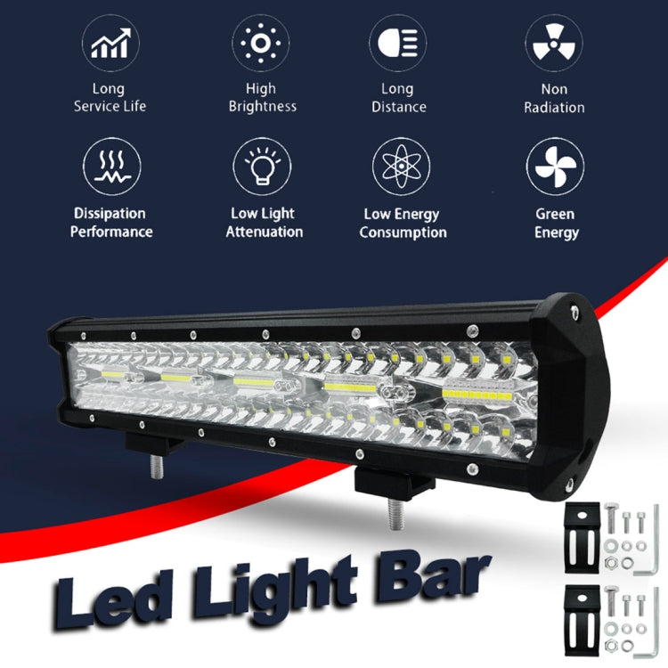 15 inch 75W 7500LM 6000K LED Strip Working Refit Off-road Vehicle Lamp Roof Strip Light - Work Lights by PMC TechLife | Online Shopping South Africa | PMC TechLife | Buy Now Pay Later Mobicred