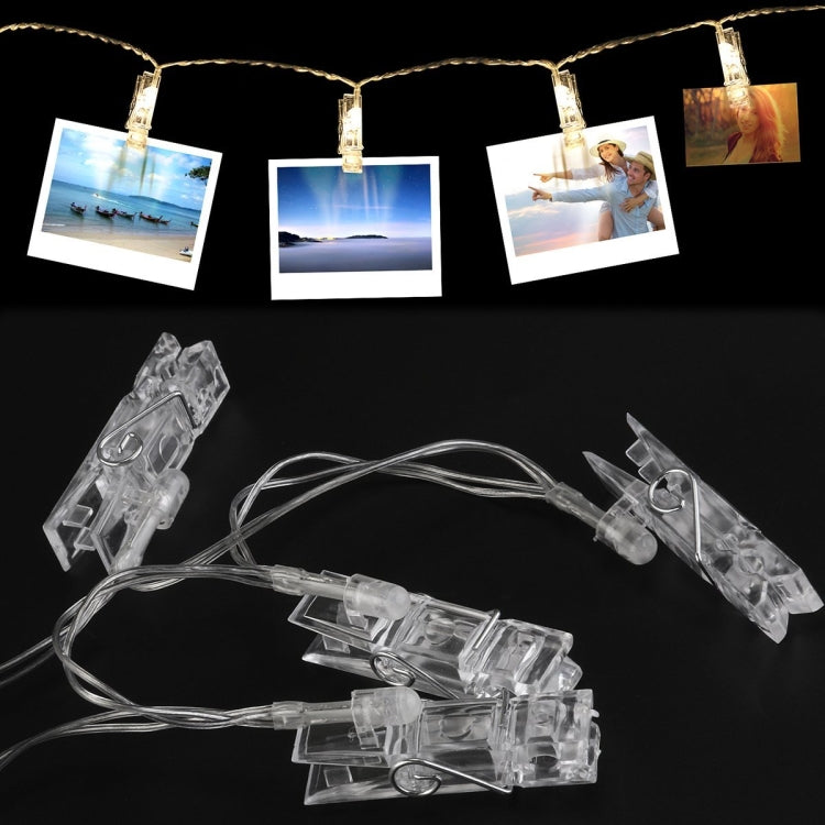 10m Photo Clip LED Fairy String Light, 80 LEDs 3 x AA Batteries Box Chains Lamp Decorative Light for Home Hanging Pictures, DIY Party, Wedding, Christmas Decoration - Holiday Lights by PMc TechLife | Online Shopping South Africa | PMc TechLife | Buy Now Pay Later Mobicred