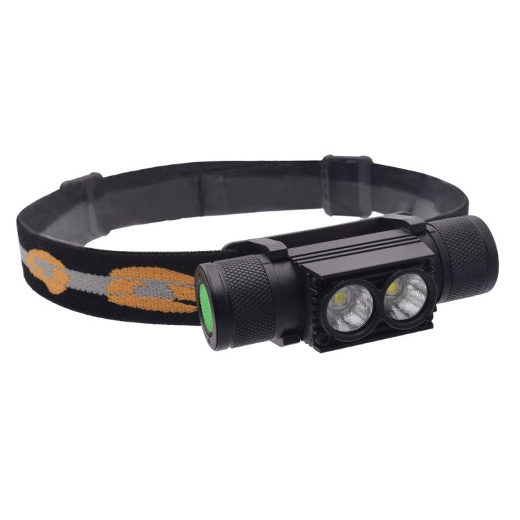 D25 10W 2 x XML-2 IPX6 Waterproof Headband Light, 2400 LM USB Charging Adjustable Outdoor LED Headlight - Headlamp by PMC TechLife | Online Shopping South Africa | PMC TechLife | Buy Now Pay Later Mobicred