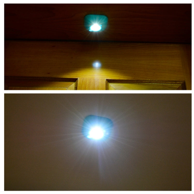 White Light Mini Human Body Motion Induction Ceiling Night Light , Porch Wall Lamps for Cabinets / Bedroom / Bathroom / Living Room, Sensor Distance: 2-3m(White) - Sensor LED Lights by PMC TechLife | Online Shopping South Africa | PMC TechLife | Buy Now Pay Later Mobicred