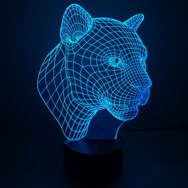 Leopard Style 3D Touch Switch Control LED Light , 7 Color Discoloration Creative Visual Stereo Lamp Desk Lamp Night Light - Novelty Lighting by PMC TechLife | Online Shopping South Africa | PMC TechLife | Buy Now Pay Later Mobicred