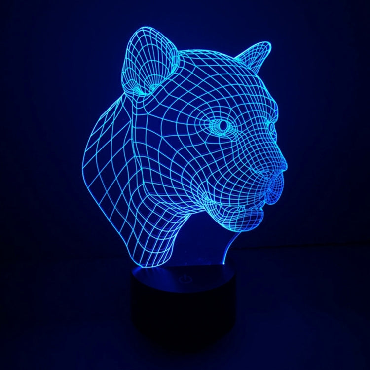 Leopard Style 3D Touch Switch Control LED Light , 7 Color Discoloration Creative Visual Stereo Lamp Desk Lamp Night Light - Novelty Lighting by PMC TechLife | Online Shopping South Africa | PMC TechLife | Buy Now Pay Later Mobicred