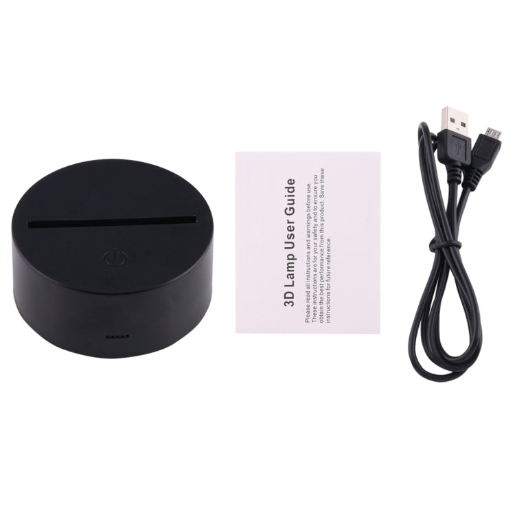 European Globe Style 3D Touch Switch Control LED Light , 7 Colour Discoloration Creative Visual Stereo Lamp Desk Lamp Night Light - Novelty Lighting by PMC TechLife | Online Shopping South Africa | PMC TechLife | Buy Now Pay Later Mobicred