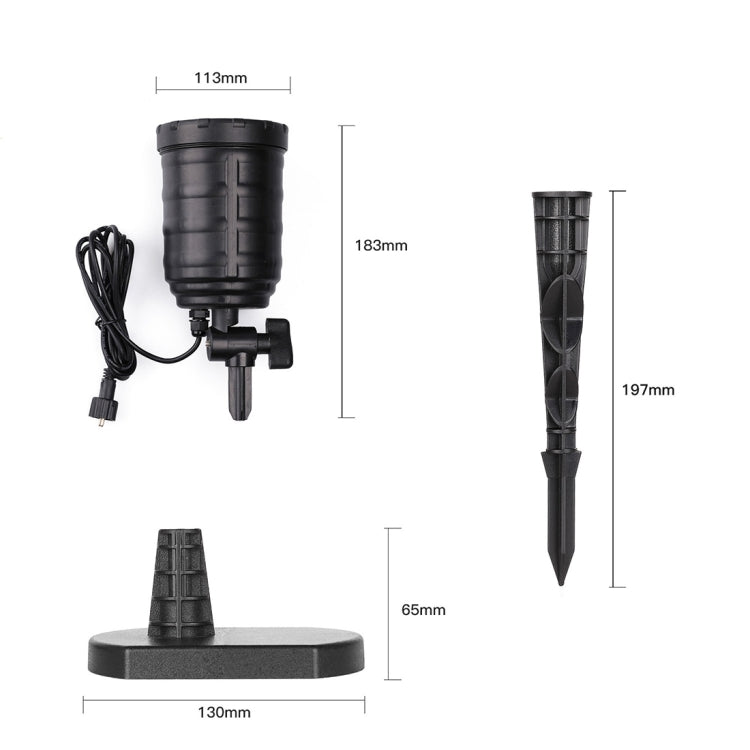 Blinblin CPF-LED 9W RGB IP65 Waterproof ABS Shell Landscape Light, Lawn Lamp Floodlight with 12-keys Remote Control - Street Lights by PMC Jewellery | Online Shopping South Africa | PMC Jewellery | Buy Now Pay Later Mobicred