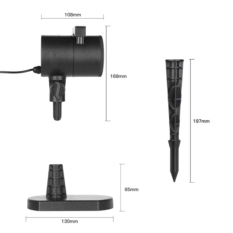 Blinblin CPF-LM401 4W IP65 Waterproof White Light ABS Shell Landscape Light, 8 Groups Patterns Outdoor Lawn Lamp - Street Lights by PMc TechLife | Online Shopping South Africa | PMc TechLife | Buy Now Pay Later Mobicred