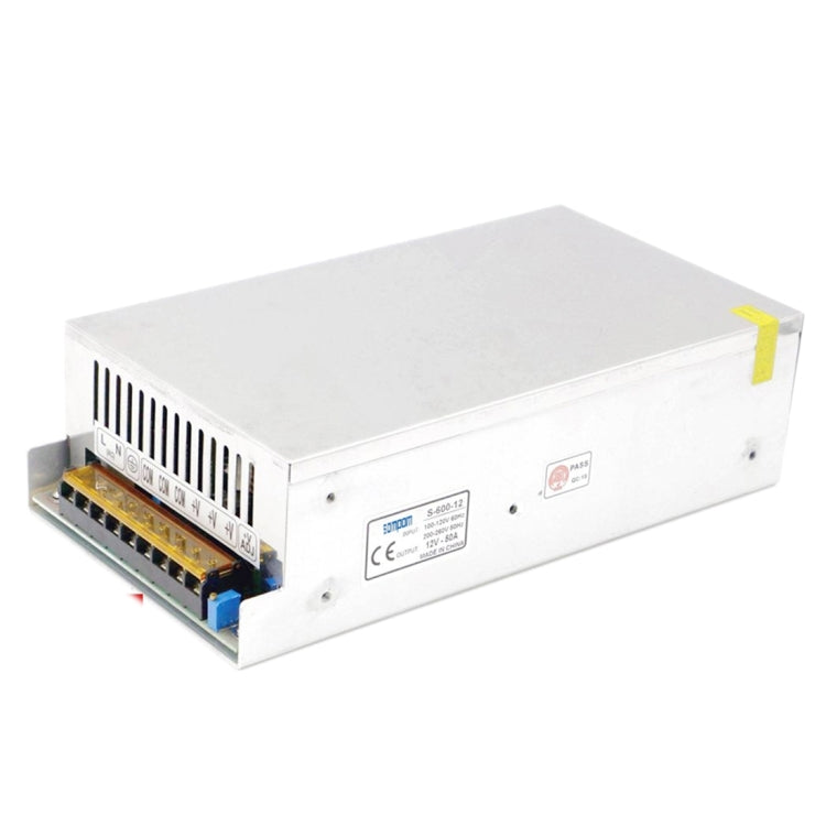 SOMPOM S-600-12 600W 12V 50A Iron Shell Driver LED Light Strip Lighting Monitor Power Supply - free shipping - PMc TechLife - Order now!