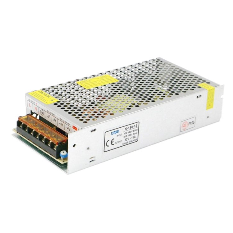 SOMPOM S-180-12 180W 12V 15A Iron Shell Driver LED Light Strip Lighting Monitor Power Supply - Power Supplies by SOMPOM | Online Shopping South Africa | PMc TechLife | Buy Now Pay Later Mobicred