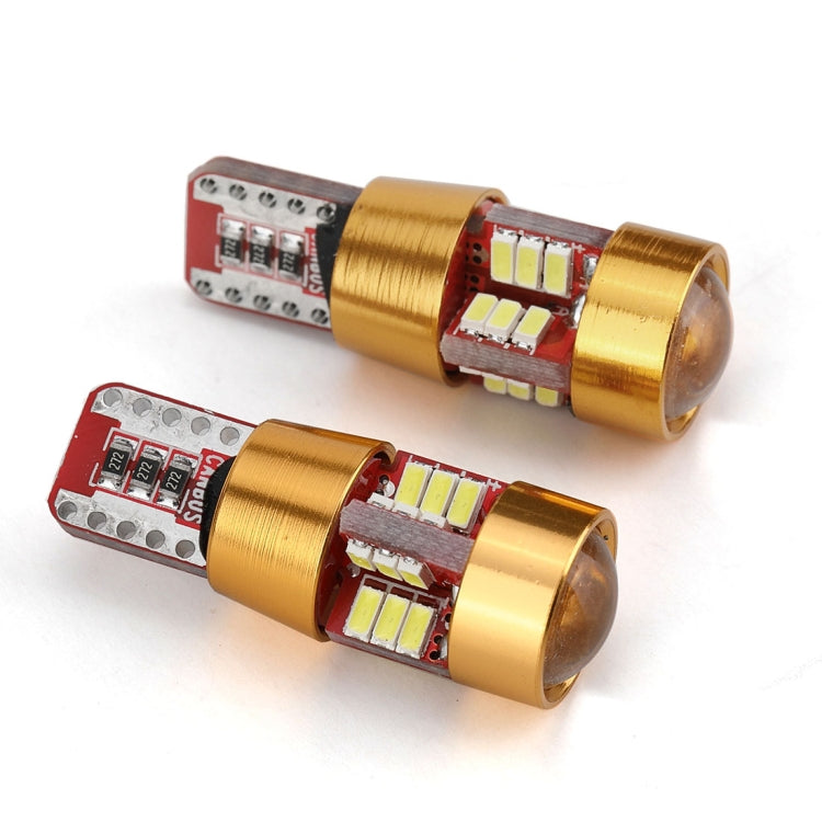 2 PCS LED Light Bulb 6000K White Super Bright 168 2825 W5W T10 Decoder Replacement, For Car Dome Map Side Marker Door Courtesy License Plate Lights(Gold) - Clearance Lights by PMC TechLife | Online Shopping South Africa | PMC TechLife | Buy Now Pay Later Mobicred