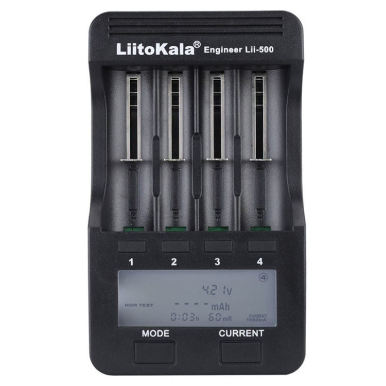 LiitoKala lii-500 Lithium Battery Charger for Li-ion IMR 18650, 26650, 16340, 14500, 10440, 18500, EU Plug - Charger & Converter by PMC TechLife | Online Shopping South Africa | PMC TechLife | Buy Now Pay Later Mobicred