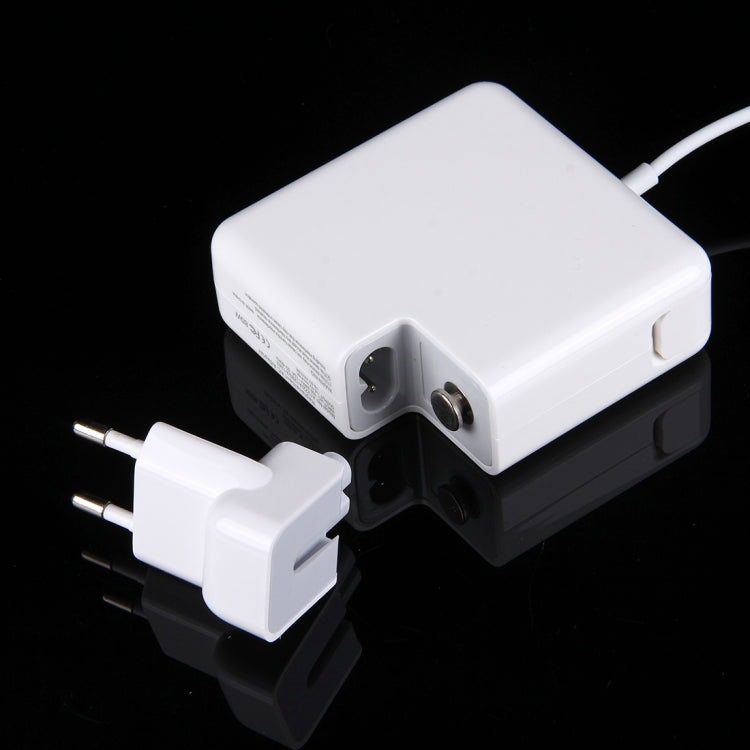 18.5V 4.6A 85W 5 Pin L Style MagSafe 1 Power Charger for Apple Macbook A1222 / A1290/ A1343, Length: 1.7m, EU Plug(White) - Cable & Adapter by PMC TechLife | Online Shopping South Africa | PMC TechLife | Buy Now Pay Later Mobicred