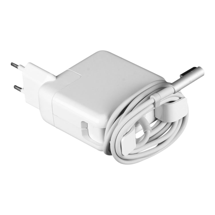 14.5V 3.1A 45W 5 Pin L Style MagSafe 1 Power Charger for Apple Macbook A1244 / A1237 / A1369 / A1370 / A1374 / A1304, Length: 1.7m, EU Plug(White) - Cable & Adapter by PMC Jewellery | Online Shopping South Africa | PMC Jewellery | Buy Now Pay Later Mobicred