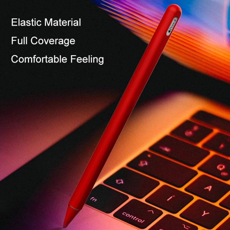 Stylus Pen Silica Gel Protective Case for Apple Pencil 2 (Grey) - Pencil Accessories by PMC Jewellery | Online Shopping South Africa | PMC Jewellery | Buy Now Pay Later Mobicred