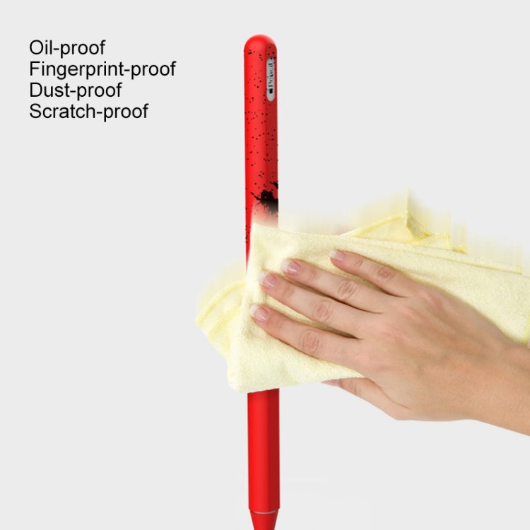 Stylus Pen Silica Gel Protective Case for Apple Pencil 2 (Red) - Pencil Accessories by PMC Jewellery | Online Shopping South Africa | PMC Jewellery | Buy Now Pay Later Mobicred