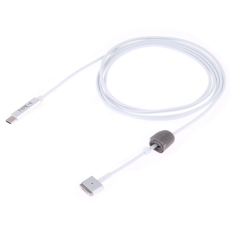 45W / 60W / 65W 5 Pin MagSafe 2 (T-Shaped) to USB-C / Type-C PD Charging Cable(White) - Cable & Adapter by PMC Jewellery | Online Shopping South Africa | PMC Jewellery | Buy Now Pay Later Mobicred