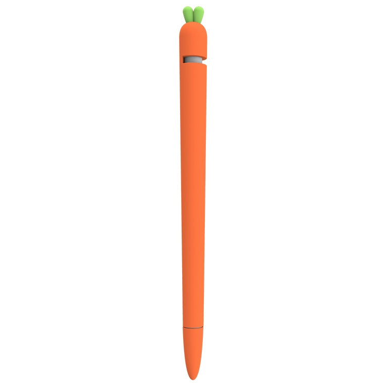 LOVE MEI For Apple Pencil 1 Carrot Shape Stylus Pen Silicone Protective Case Cover (Orange) - Pencil Accessories by LOVE MEI | Online Shopping South Africa | PMC TechLife