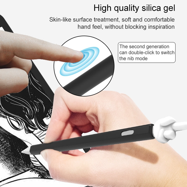 LOVE MEI For Apple Pencil 2 Middle Finger Shape Stylus Pen Silicone Protective Case Cover (Pink) - free shipping - PMC TechLife - Order now!