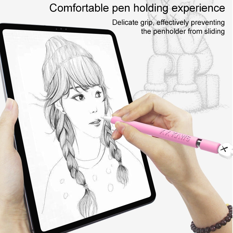 LOVE MEI For Apple Pencil 1 Middle Finger Shape Stylus Pen Silicone Protective Case Cover (Black) - free shipping - PMC TechLife - Order now!