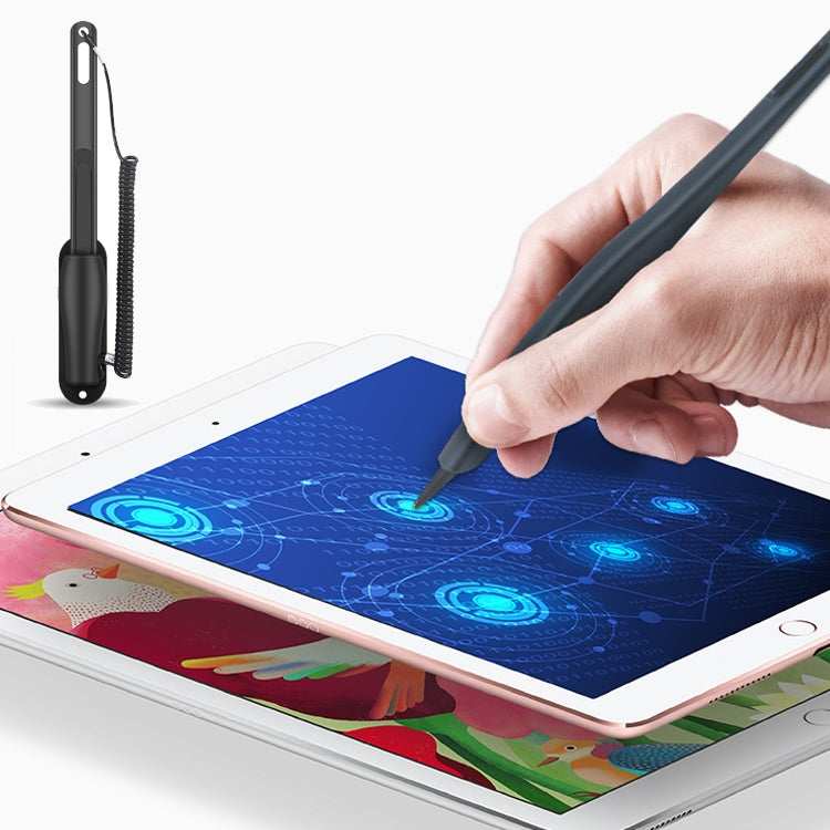 0319 Navigator Touch Stylus Metal Aluminum Tube Body Resistance Stylus with Fixed Slot Base & Spring Cable - Stylus Pen by PMc TechLife | Online Shopping South Africa | PMc TechLife | Buy Now Pay Later Mobicred