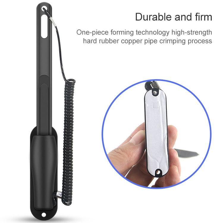0319 Navigator Touch Stylus Metal Aluminum Tube Body Resistance Stylus with Fixed Slot Base & Spring Cable - Stylus Pen by PMc TechLife | Online Shopping South Africa | PMc TechLife | Buy Now Pay Later Mobicred