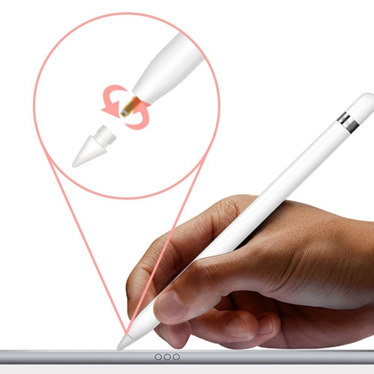 Replacement Pencil Pom Sai Steel Nib Tip For Apple Pencil 1 / 2 (White) - Pencil Accessories by PMc TechLife | Online Shopping South Africa | PMc TechLife | Buy Now Pay Later Mobicred