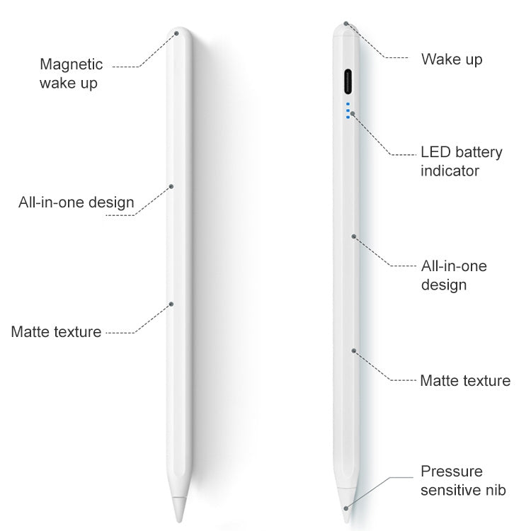 Magnetic Anti-mistouch Tilting Pressure Sensitive Capacitance Stylus for iPad - Stylus Pen by PMc TechLife | Online Shopping South Africa | PMc TechLife | Buy Now Pay Later Mobicred