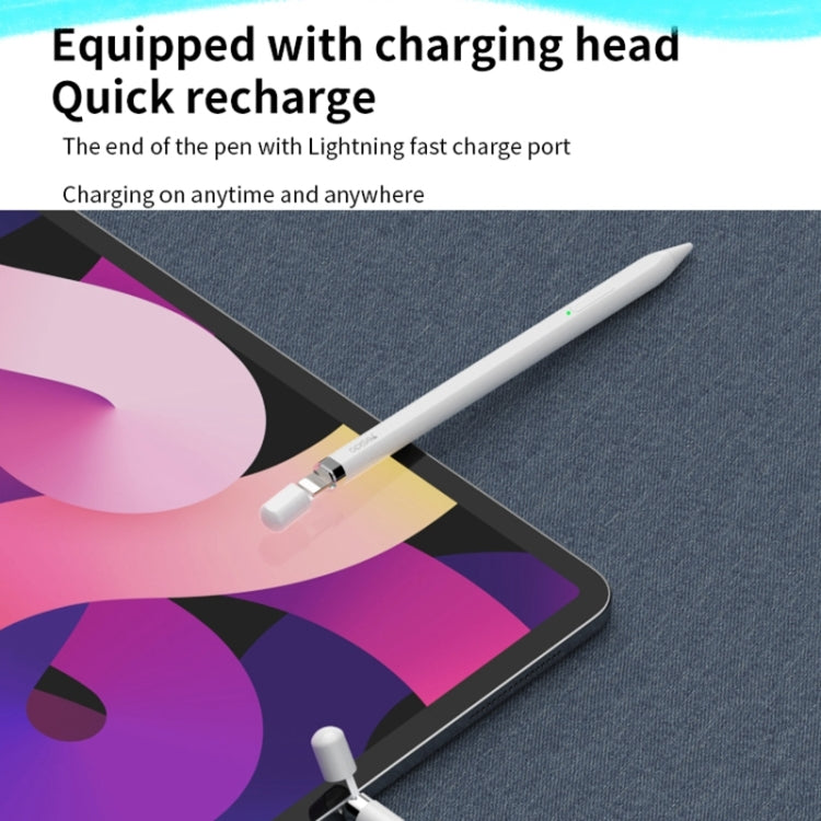 Yesido ST13 8 Pin Interface Multi-function Bluetooth Wireless Stylus Pen Capacitive Pencil for iPad (White) - free shipping - PMC Jewellery - Order now!