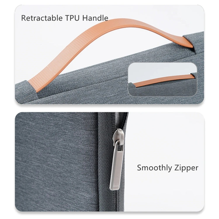 For 14 inch Laptop Zipper Waterproof  Handheld Sleeve Bag (Green) - 13.3 inch by PMC TechLife | Online Shopping South Africa | PMC TechLife | Buy Now Pay Later Mobicred