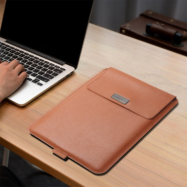 4 in 1 Universal Waterproof PU Leather Laptop Liner Bag with Handle & Stand & Pen Holder + 2 Winders + Mouse Bag + Charger Bag Set for 11/12 inch laptops(Dark Blue) - free shipping - PMC TechLife - Order now!