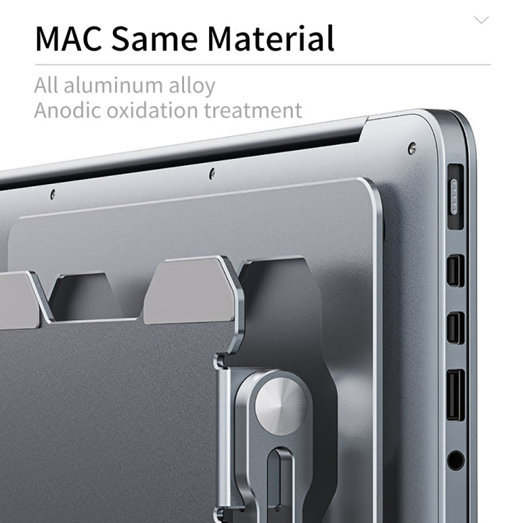 R-JUST HZ09 Mechanical Lifting Adjustable Laptop Holder (Grey) - MacBook Holder by R-JUST | Online Shopping South Africa | PMC TechLife | Buy Now Pay Later Mobicred