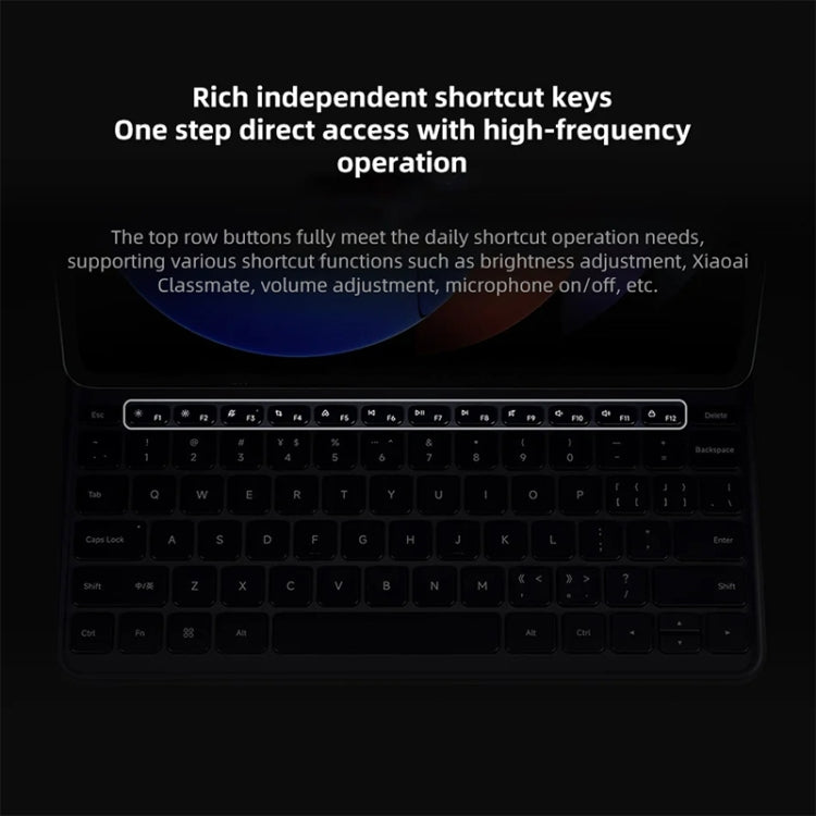 Original For Xiaomi Pad 6S Pro Keyboard Protective Leather Case (White) - free shipping - PMC TechLife - Order now!